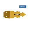 BUILDER'S HARDWARE 5/8" x 1-7/8" Brass Decorative Hinge Hasp