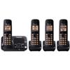 Panasonic 4-Handset DECT 6.0 Cordless Phone With Answering Machine (KXTG4134B)