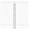 Peak Products Chain Link Fence Line Post - 6 Feet - Black