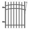 Peak Aluminum Fence Gate Black - 4 Feet