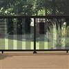 Peak Glass Panel, Black - 6 Feet