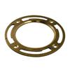 Aquadynamic Floor Flange 4 Inch - Light Pattern Brass