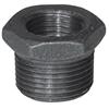 Aquadynamic Fitting Black Iron Hex Bushing 1 Inch x 3/4 Inch