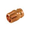 Aquadynamic Fitting Copper Pre-Soldered Male Adapter 1/2 Inch