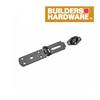 BUILDER'S HARDWARE 9-1/8" White Heavy Duty Hinge Hasp