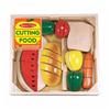 MELISSA & DOUG 31 Piece Wooden Cutting Play Food Set, with Box