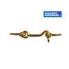 BUILDER'S HARDWARE 3" Brass Gate Hook and Eye