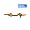 BUILDER'S HARDWARE 2-1/2" Brass Gate Hook and Eye