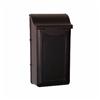 13" x 7" x 4" Black Cast Aluminum Melbourne Vertical Mailbox