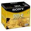 SONY 5 Pack 4.7GB DVD-R Case Disks