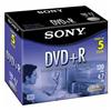 SONY 5 Pack 4.7GB DVD-R Case Disks