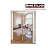 HOME BUILDER 48" x 80" Mirror Brass Sliding Door