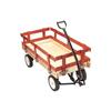 16" x 36" Red Wooden Childrens Wagon, with Rails