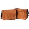 Bugatti Vaquetta Leather Messenger Bag (1017-COG)