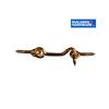 BUILDER'S HARDWARE 2" Brass Gate Hook and Eye