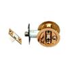 JOHNSON Brass Round Sliding Privacy Door Lock