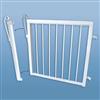 Veranda Gate Narrow, White - 46 Inch