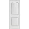 Masonite Primed 2-Panel Plank Smooth Prehung Interior Door With Rabbeted Jamb 32 Inch x 80 Inc...