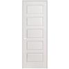 Masonite Primed 5-Panel Equal Smooth Prehung Interior Door With Rabbeted Jamb 28 Inch x 80 Inc...