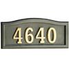 SoftCurve Metallic Bronze Cast Aluminum Address Plaque