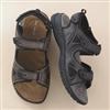 Retreat®/MD Men's Leather Strap Closure Sandals