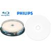 Philips Blu-ray BD-R 25GB 6X White Hub Inkjet Printable Cake Box 10 Pack (BR2I6B10F/17)
