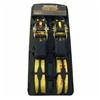 BENCHMARK 2 Pack 1" x 15' 1200lb Capacity Rubber Ratchet Straps