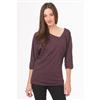 Nevada®/MD Zipper-front Melange Knit Top