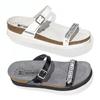 Mephisto® Women's 'Herda' Leather 2-band Comfort Slide Sandal