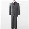 Claiborne® 2-Button Grey Tonal Stripe Suit