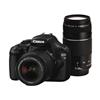 Canon EOS Rebel T3 12.2MP Digital SLR Camera With 18-55 IS and EF 75-300mm USM Lens Kit - Black