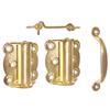 IDEAL SECURITY INC. Screen Door Hardware Set Brass Plated