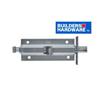 BUILDER'S HARDWARE 6" Zinc Foot Bolt