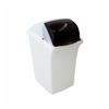 MISTRAL 28L Black/White Garbage Can