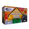 ECO II 18 Pack 35" x 48" 3 Mil Black Heavy Duty Garbage Bags