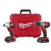 MILWAUKEE 2 Tools 18 Volt Lithium Ion Cordless Combo Kit