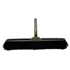 BRUSKE 23" Medium Black Floor Brush with Bolt-On and Steel Handle