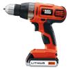 BLACK & DECKER 3/8" 20 Volt Lithium Ion Cordless Drill