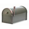 Architectural Mailboxes Bronze Coronado Post Mount Mailbox with Antique Copper Accents