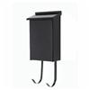 6" x 10" x 2-1/2" Black Pouch Wallmount Mailbox