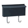 Granite Black Ranch Wallmount Mailbox