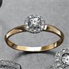 Sears Signature®/MD Women's Engagement Diamond Ring Set In 10K Gold