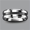 Tradition®/MD Men's Grooved Black Wedding Band