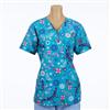 Carol's Scrubs Crossover Short Sleeve Top