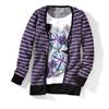 Nevada®/MD Girls' Striped Cozy Fooler Top