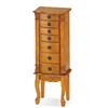 Oak Finish Jewellery Armoire