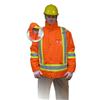 3XL Fluorescent Orange 5-In-1 Safety Jacket, with 4" 2 Tone Tape