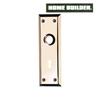 HOME BUILDER 2 Pack Brass Door Knob Plates