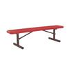 UltraSite 6 ft Commercial Bench, Portable- Red