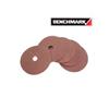 BENCHMARK 5 Pack 80 Grit 4" x 5/8" Fibre Discs